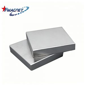 Neodymium Block Magnet Grades N50 20x10x2mm Nickel Plated