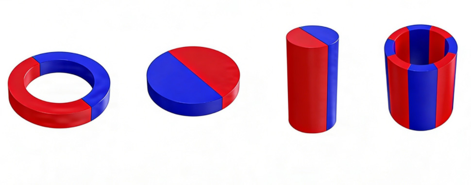 neodymium magnets Diametrically Multipole Magnetization