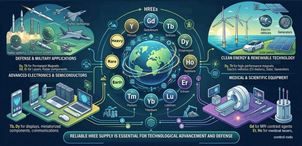 Applications of Heavy Rare Earth Elements